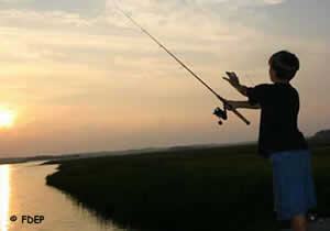 fishing with the family at big talbot state park