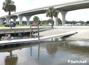 Saltwater boat ramp near Palm Coast Florida boat ramp at moody near palm coast florida