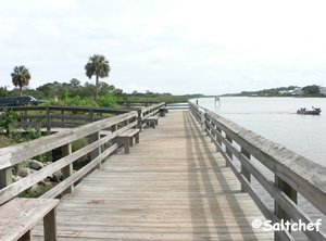 fishing dock at moody boat launch near flagler beach