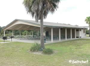 pavilion and restrooms at betty steflik