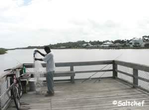 fishing pier at Intracoastal waterway at betty steflik