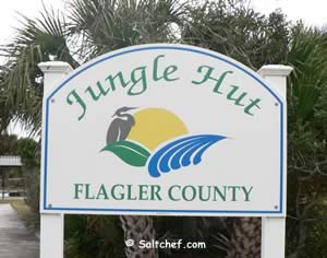 jungle hut beach park entrance flagler county florida