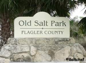 entrance to old salt park near palm coast florida