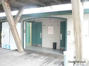 restrooms at flagler beach ocean pier