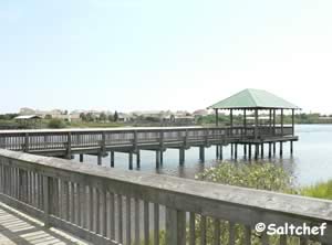 nice icw pier at herschel king park palm coast florida