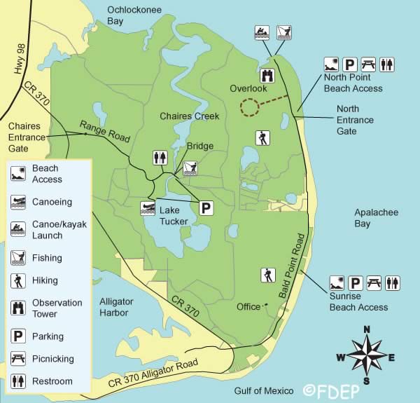 map of bald point state park