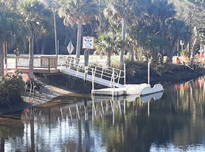 kayak launch at linda pedersen preserve