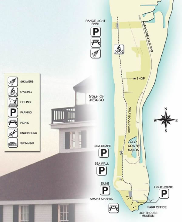 map of gasparilla state park