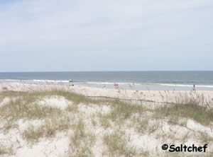 view of beach at north beach park fernandina beach