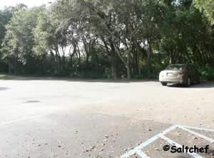 paved parking lot at southend walkover