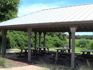 picnic pavilion at egans creek