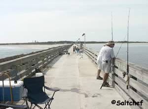 at the end of fort clinch pier