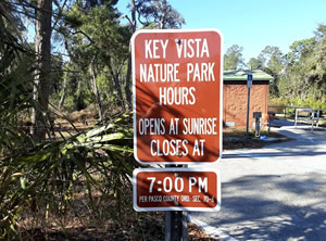 hours of operation at key vista nature park