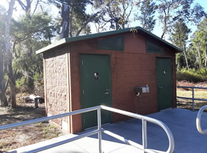 restrooms at key vista nature park