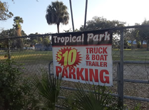 Additional parkingn at Nick Park in Port Richey, Florida additional parking at nicks park boat ramp