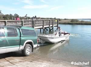 boat ramp at frank butler park west near crescent beach