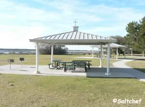 pavilions at frank butler park west boat ramp