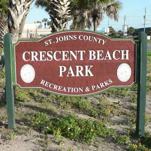 crescent beach park sign