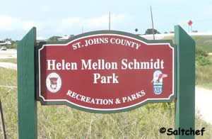 entrance sign to helen mellon schmidt preserve