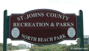 north beach park sign st augustine