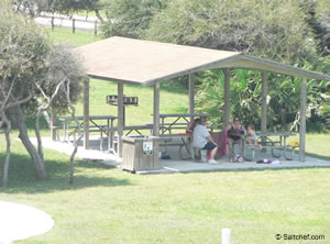 picnic at north beach park vilano st augustine florida