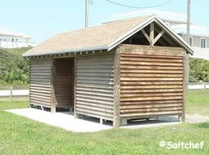 restrooms at north beach park st augustine florida