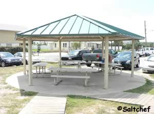 small pavilion at surfside park