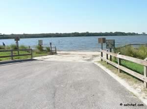 boat ramp at tidal side