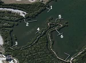 pepper Park piers on wildcat cove