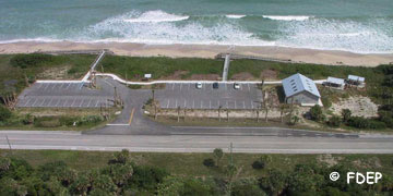 aerial view of parking at avalon state park