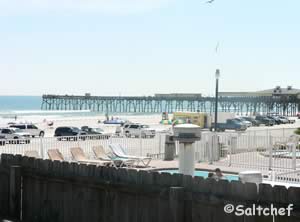 view of sunglow pier from dahlia ave