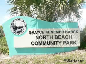 sign at grayce kenemer barck beach park