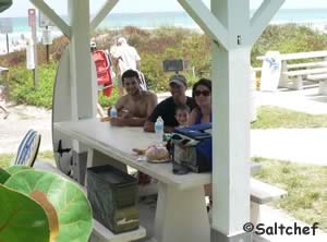 family enjoying a beautiful sunny day at winter haven park