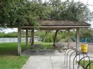 picnic pavilion at north causeway west boat ramp new smyrna