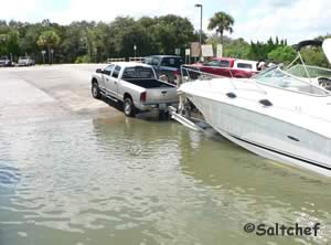 boat ramp at riverbreeze park in oak hill fl 32759