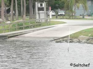 boat ramp into halifax river in holly hill fl