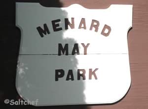 menard may entrance signage