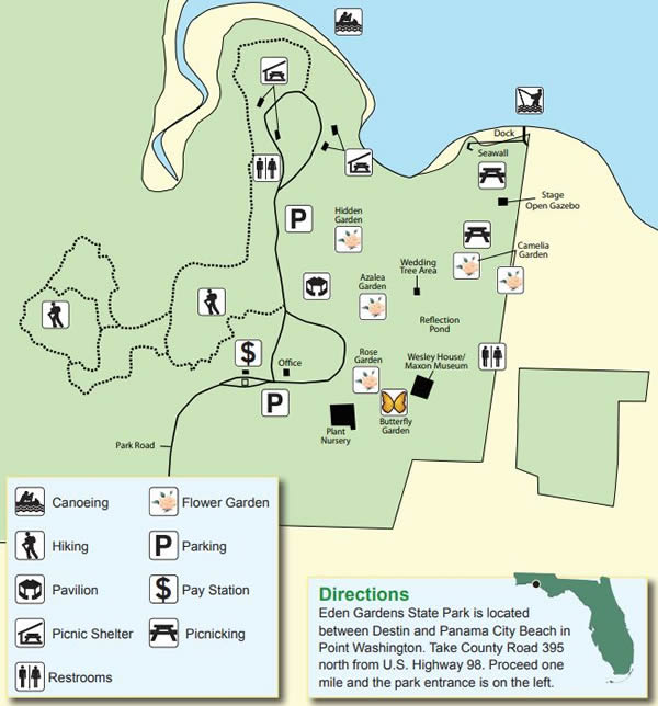 eden gardens state park map