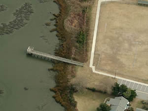 fishing pier along calico creek morehead city, nc