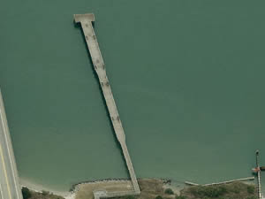 fishing pier along newport river morehead city, nc