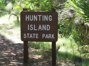 sign at hunting island state park