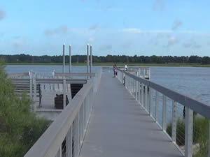 fishing pier at northbridge park in charleston sc