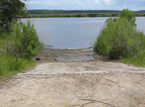 brickyard ferry small boat ramp, hand launch