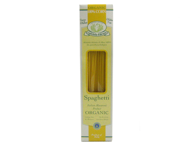 Imported organic corn pasta
