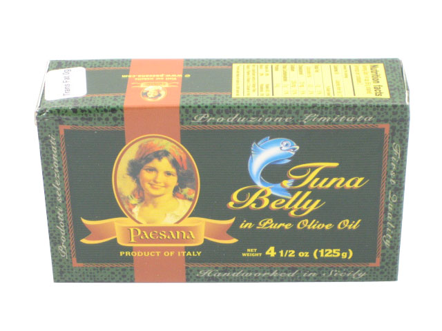 Belly fillets of tuna imported from Sicily